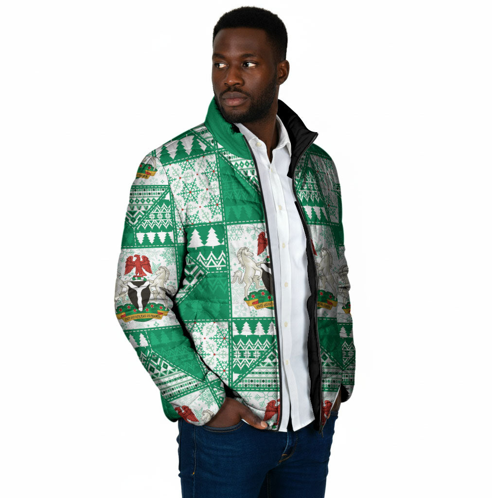 Nigeria Christmas Padded Jacket Patchwork Style