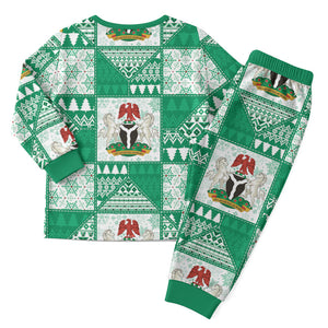 Nigeria Christmas Pajama Set Patchwork Style