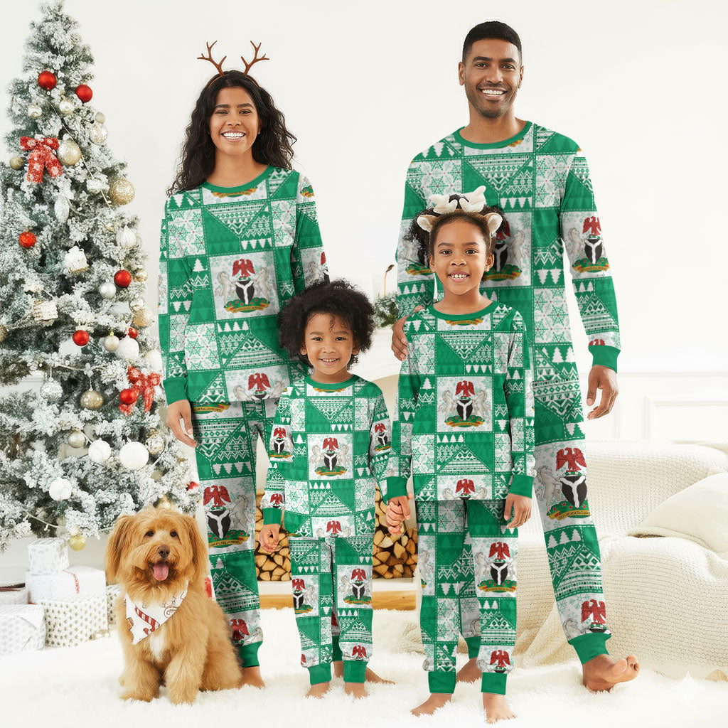 Nigeria Christmas Pajama Set Patchwork Style