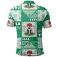 Nigeria Christmas Polo Shirt Patchwork Style