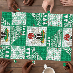 Nigeria Christmas Puzzle Patchwork Style