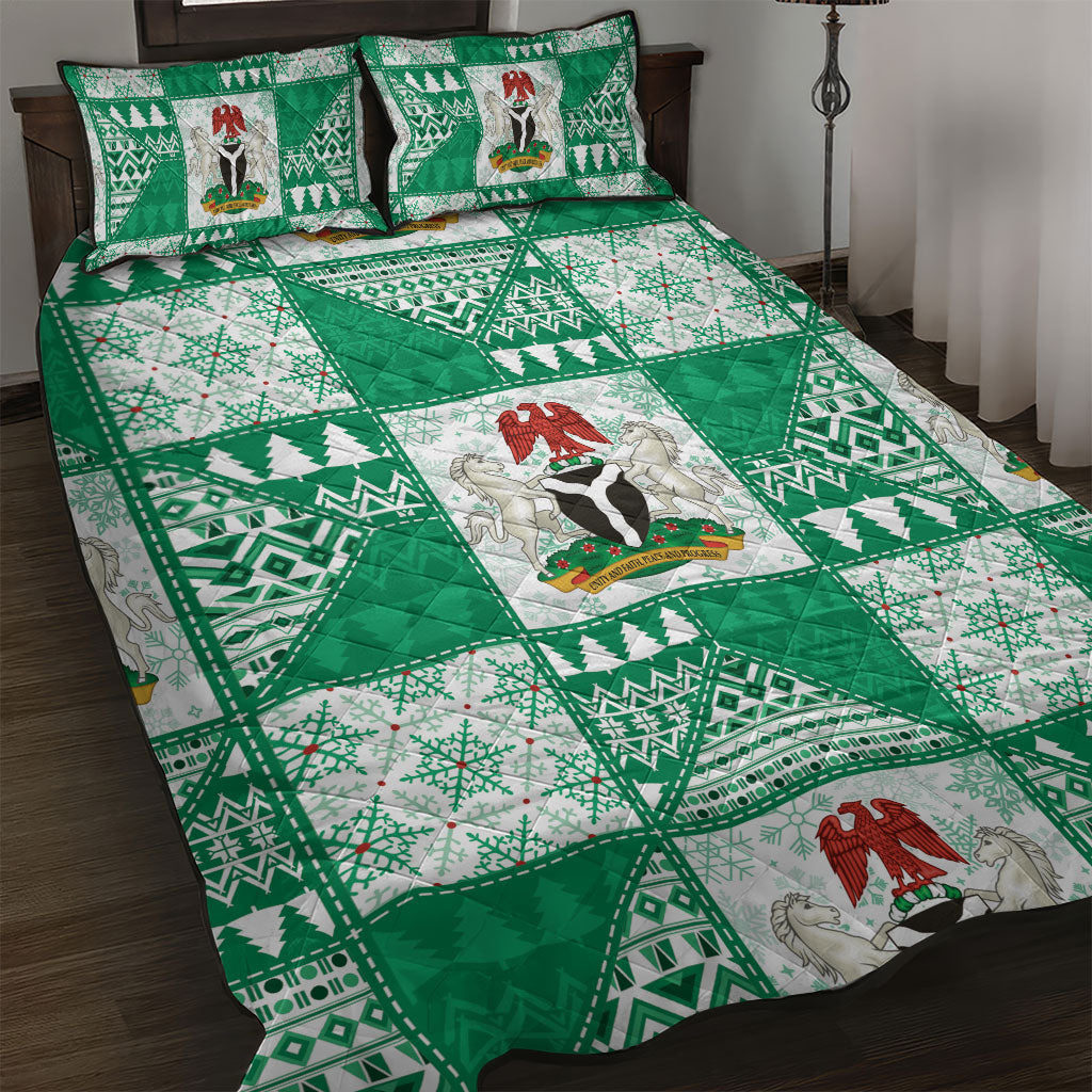 Nigeria Christmas Quilt Bed Set Patchwork Style