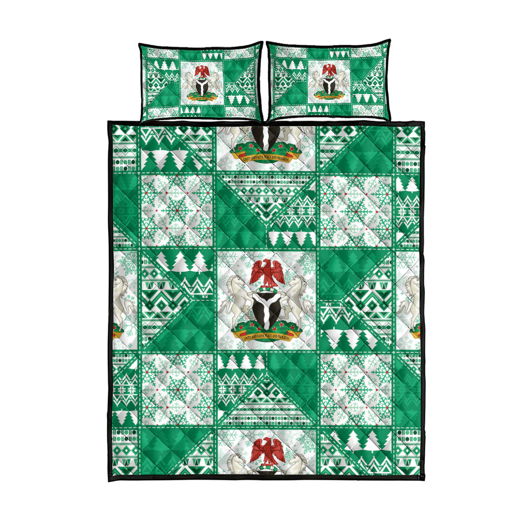 Nigeria Christmas Quilt Bed Set Patchwork Style