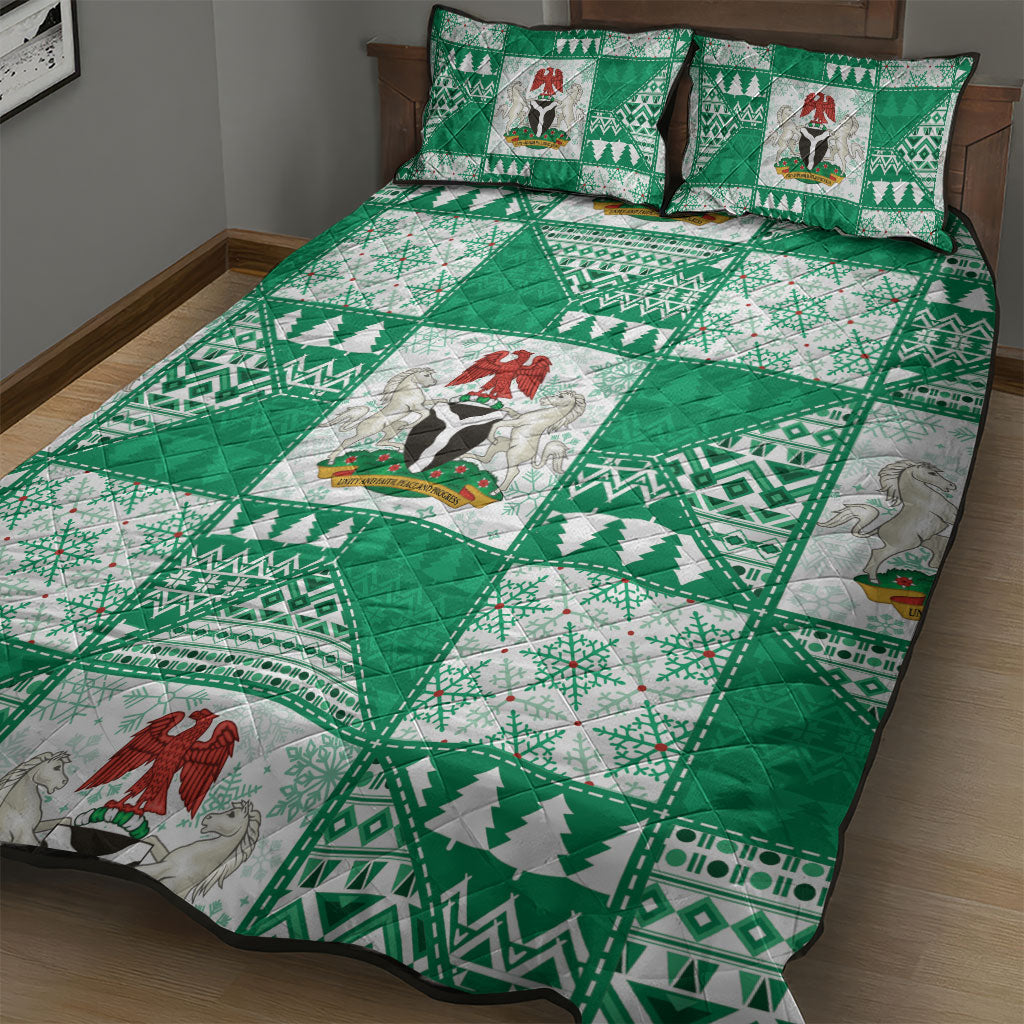 Nigeria Christmas Quilt Bed Set Patchwork Style