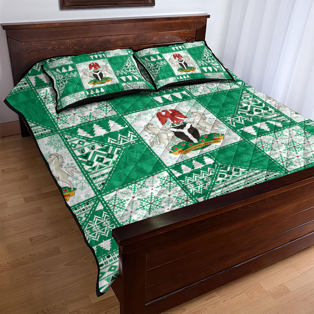 Nigeria Christmas Quilt Bed Set Patchwork Style
