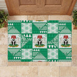Nigeria Christmas Rubber Doormat Patchwork Style