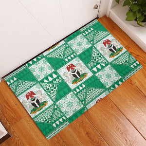 Nigeria Christmas Rubber Doormat Patchwork Style