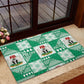 Nigeria Christmas Rubber Doormat Patchwork Style