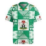 Nigeria Christmas Rugby Jersey Patchwork Style
