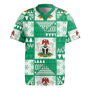 Nigeria Christmas Rugby Jersey Patchwork Style