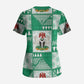 Nigeria Christmas Scrub Top Patchwork Style