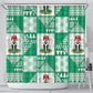 Nigeria Christmas Shower Curtain Patchwork Style