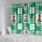 Nigeria Christmas Shower Curtain Patchwork Style