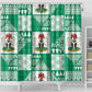 Nigeria Christmas Shower Curtain Patchwork Style