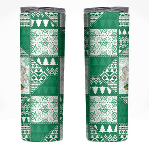 Nigeria Christmas Skinny Tumbler Patchwork Style