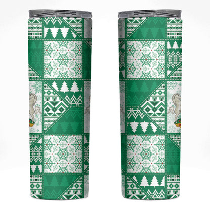 Nigeria Christmas Skinny Tumbler Patchwork Style