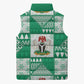 Nigeria Christmas Sleeveless Puffer Jacket Patchwork Style