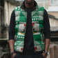 Nigeria Christmas Sleeveless Puffer Jacket Patchwork Style