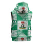 Nigeria Christmas Sleeveless Zip Hoodie Patchwork Style