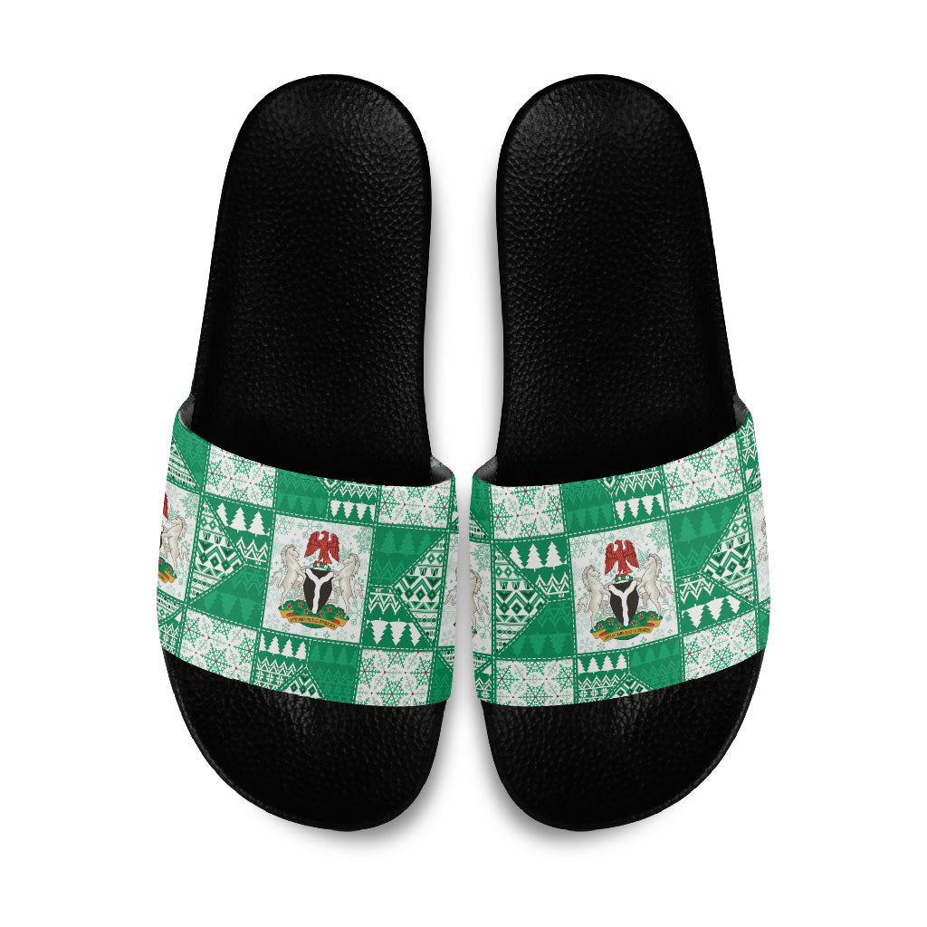 Nigeria Christmas Slide Sandals Patchwork Style