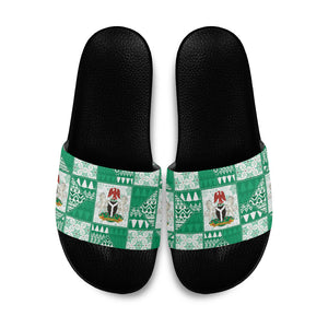 Nigeria Christmas Slide Sandals Patchwork Style