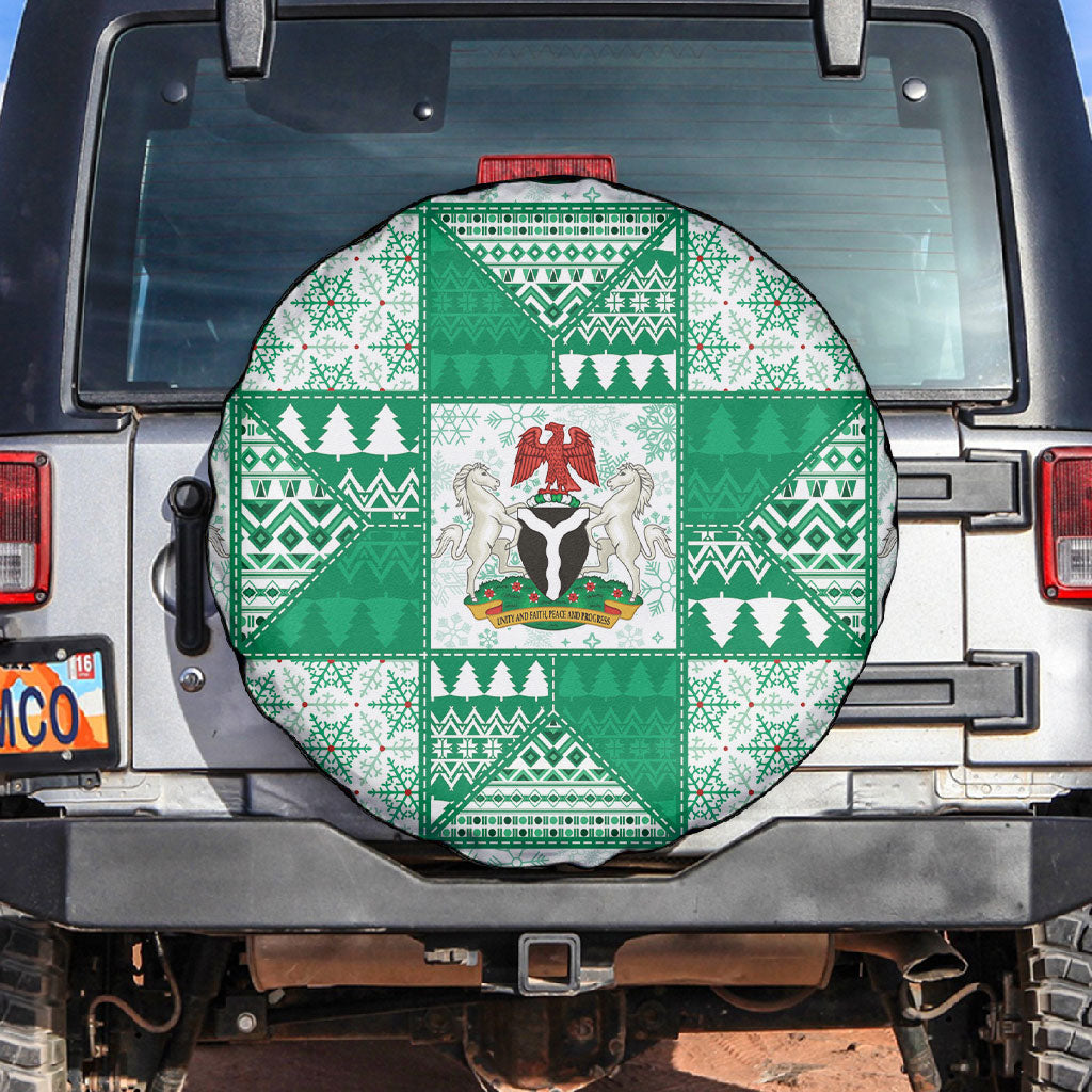 Nigeria Christmas Spare Tire Cover Patchwork Style