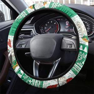 Nigeria Christmas Steering Wheel Cover Patchwork Style