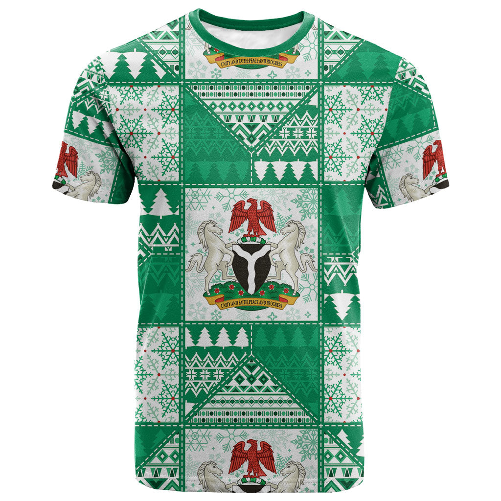 Nigeria Christmas T shirt Patchwork Style