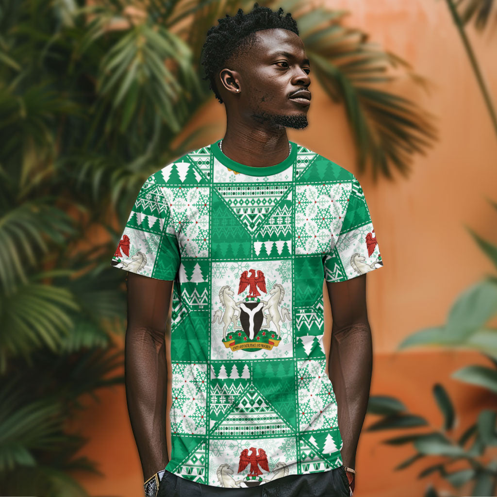Nigeria Christmas T shirt Patchwork Style