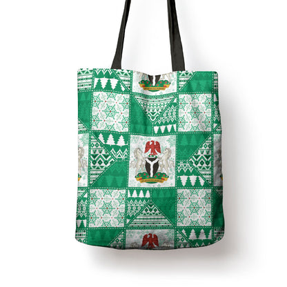 Nigeria Christmas Tote Bag Patchwork Style