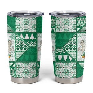 Nigeria Christmas Tumbler Cup Patchwork Style