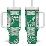 Nigeria Christmas Tumbler With Handle Patchwork Style