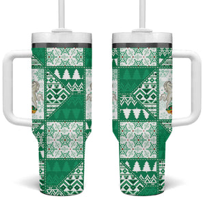Nigeria Christmas Tumbler With Handle Patchwork Style