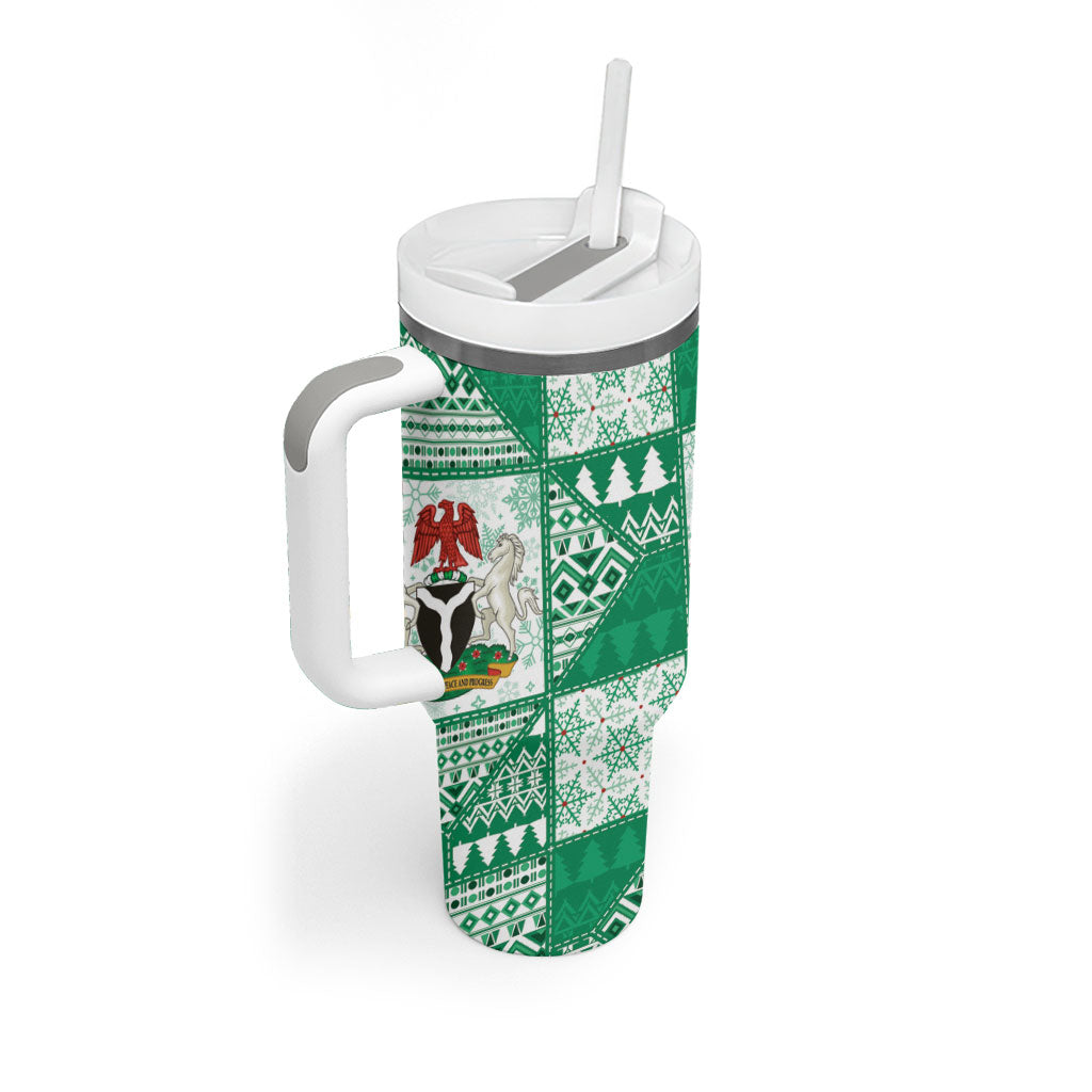 Nigeria Christmas Tumbler With Handle Patchwork Style