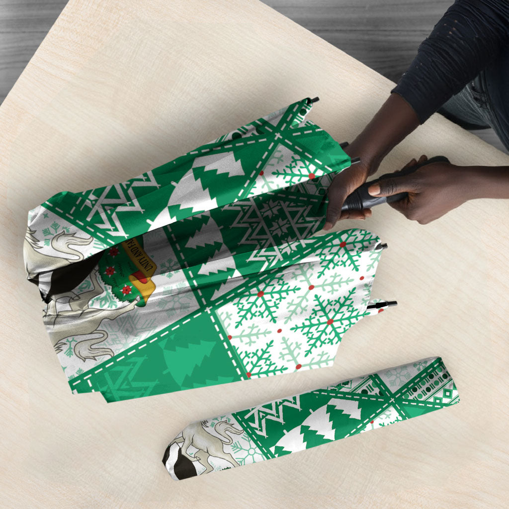 Nigeria Christmas Umbrella Patchwork Style