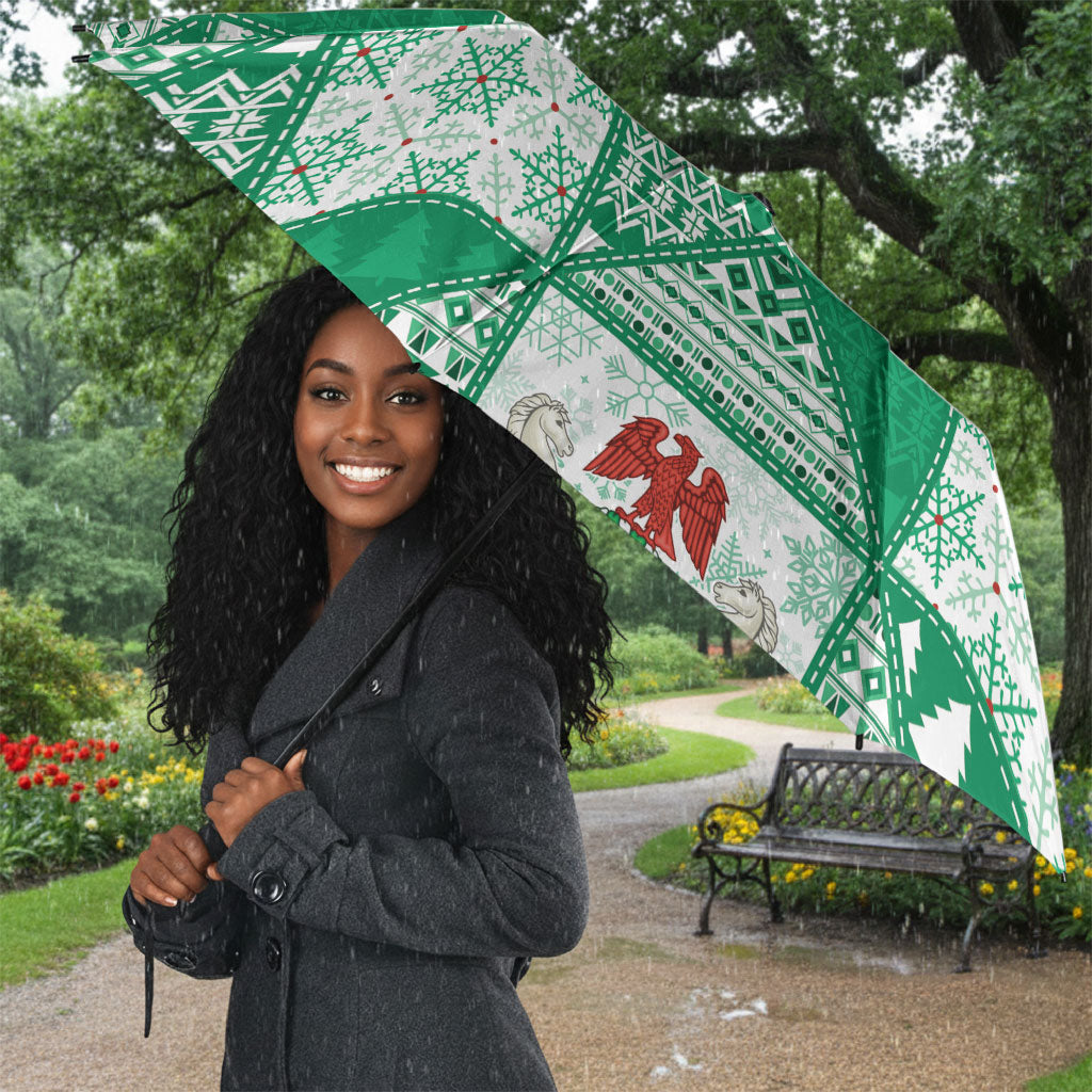 Nigeria Christmas Umbrella Patchwork Style