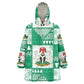 Nigeria Christmas Wearable Blanket Hoodie Patchwork Style