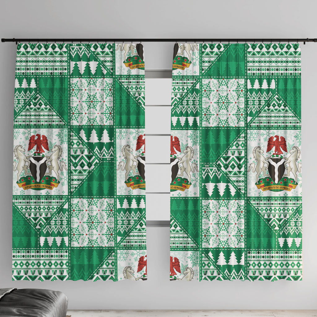 Nigeria Christmas Window Curtain Patchwork Style