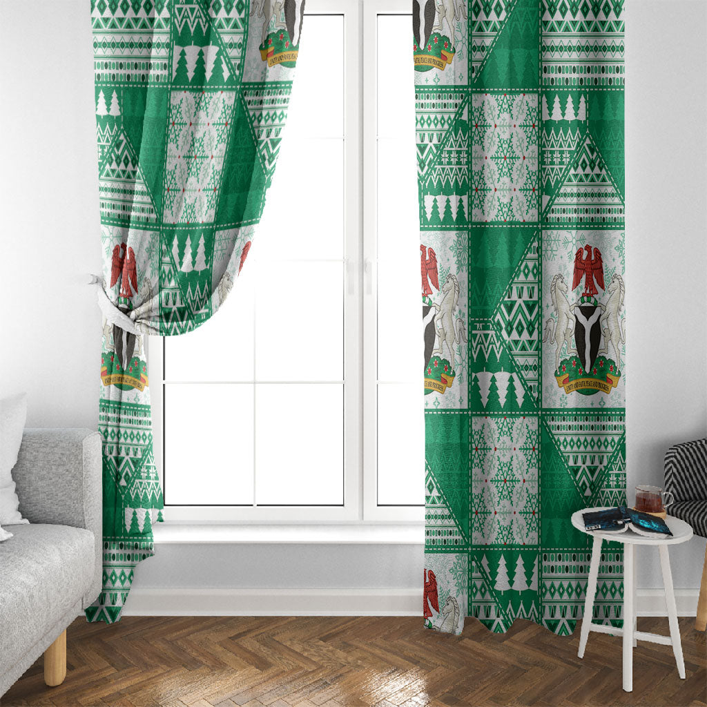 Nigeria Christmas Window Curtain Patchwork Style