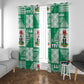 Nigeria Christmas Window Curtain Patchwork Style