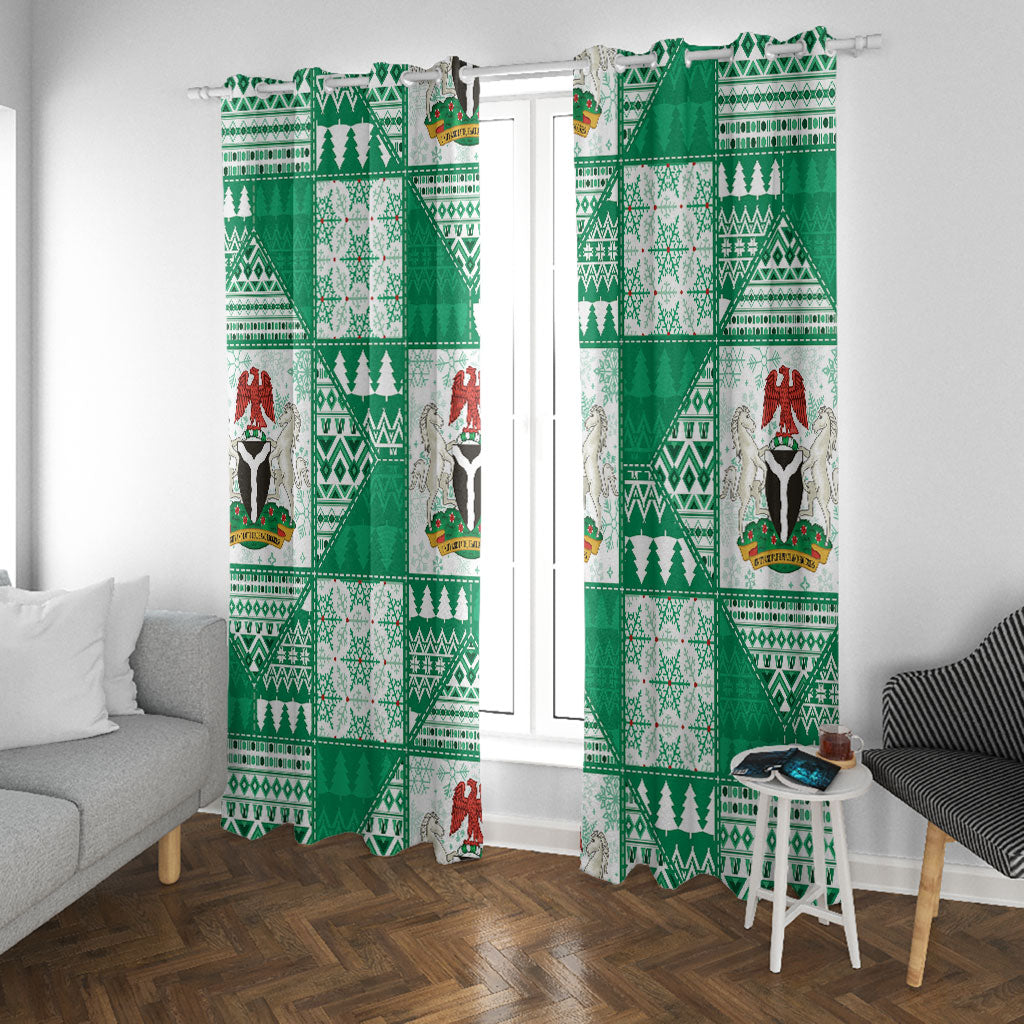 Nigeria Christmas Window Curtain Patchwork Style