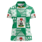 Nigeria Christmas Women Polo Shirt Patchwork Style