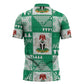 Nigeria Christmas Zipper Polo Shirt Patchwork Style