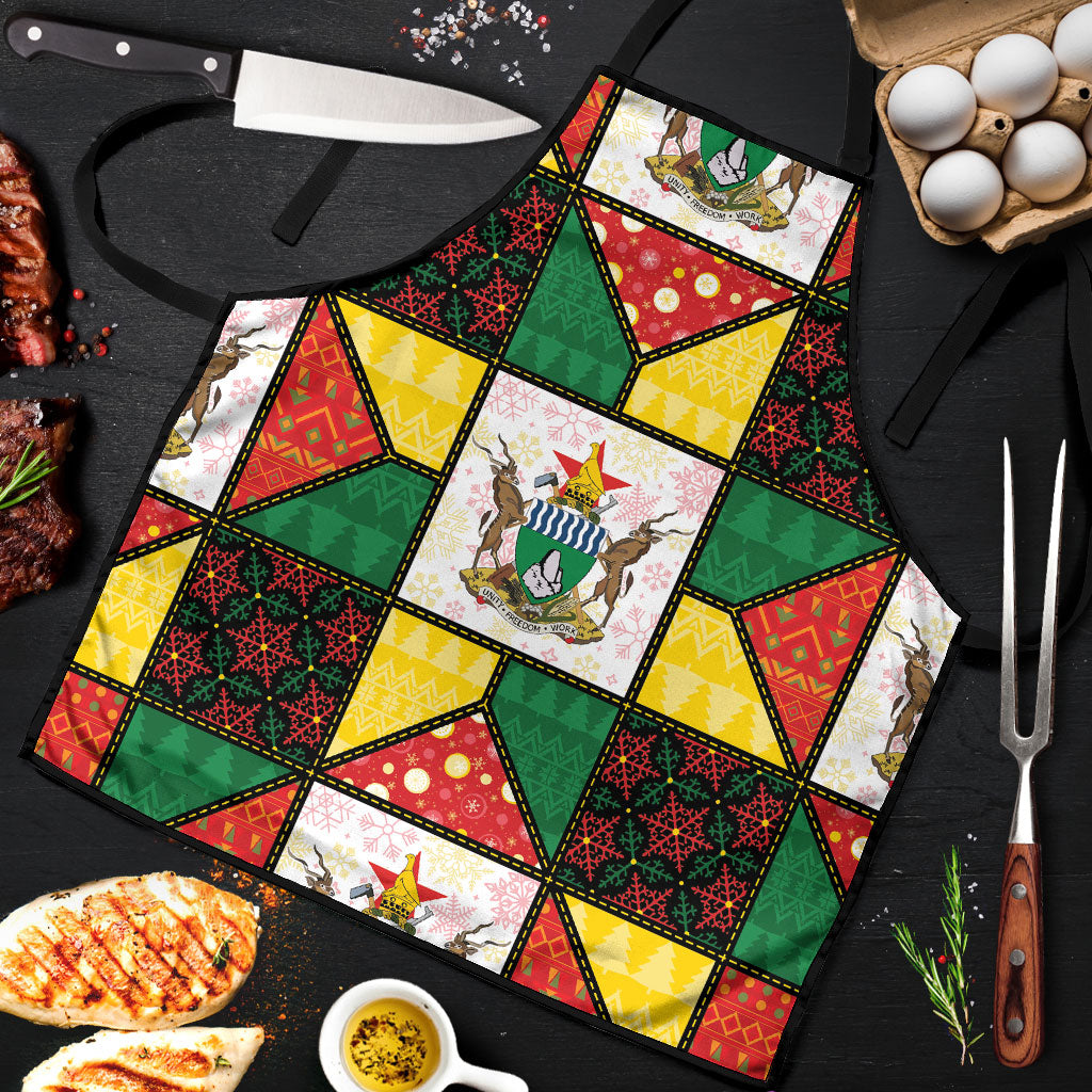 Zimbabwe Christmas Apron Patchwork Style