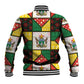Zimbabwe Christmas Baseball Jacket Patchwork Style