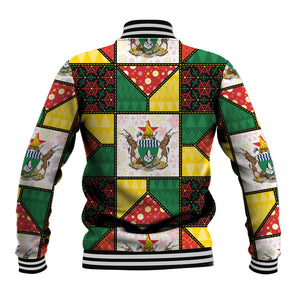 Zimbabwe Christmas Baseball Jacket Patchwork Style