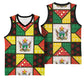 Zimbabwe Christmas Basketball Jersey Patchwork Style