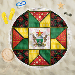Zimbabwe Christmas Beach Blanket Patchwork Style