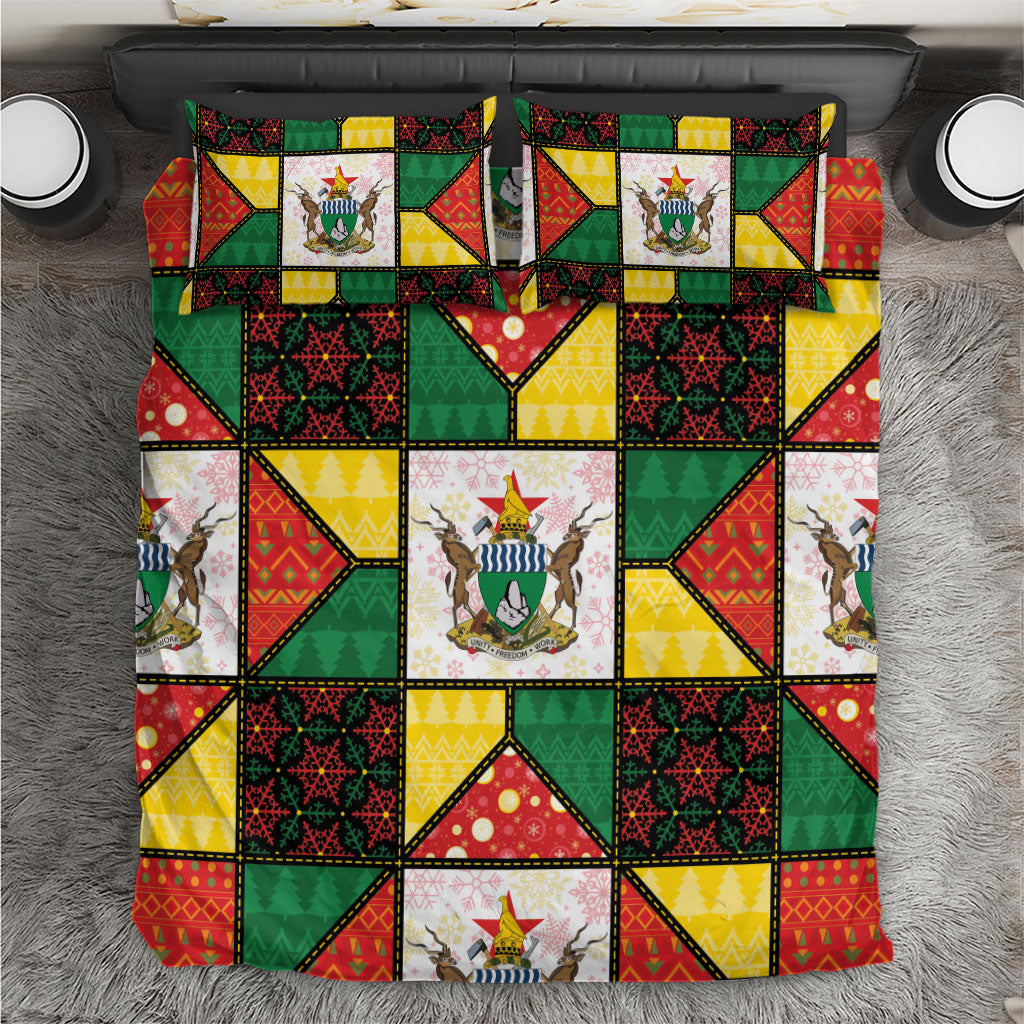 Zimbabwe Christmas Bedding Set Patchwork Style