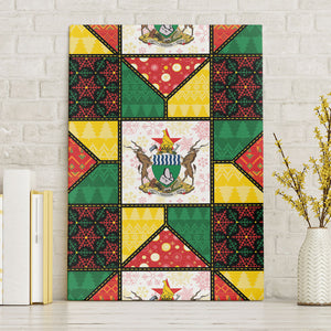 Zimbabwe Christmas Canvas Wall Art Patchwork Style